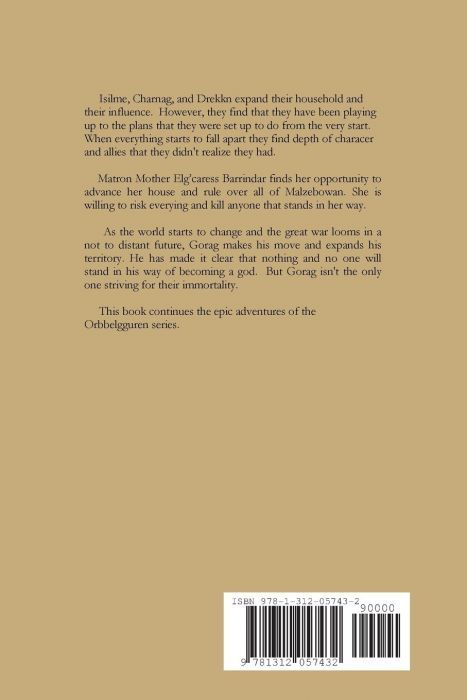 Orbbelgguren Series: Book VI Qu&#039;ellar Elggat (back cover)